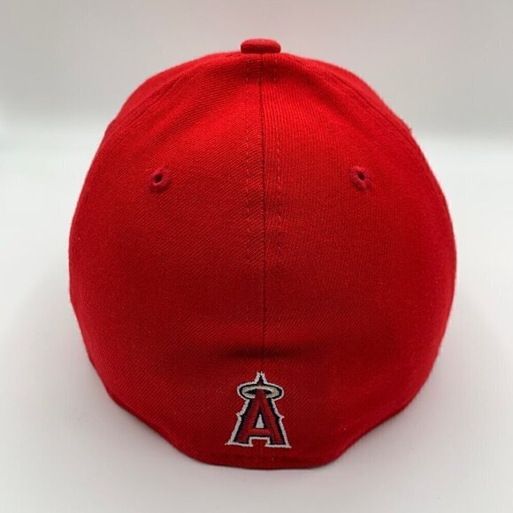 Los Angeles Angels MLB Red New Era 39Thirty Stretch Fitted Hat Mens M/L - Picture 3 of 5